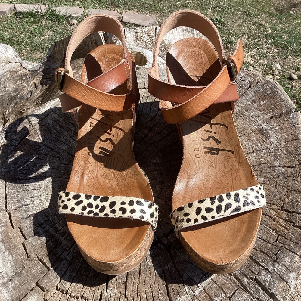Blowfish Womens Hirosha Wedge Sandals, size 8.5 - Picture 3 of 10